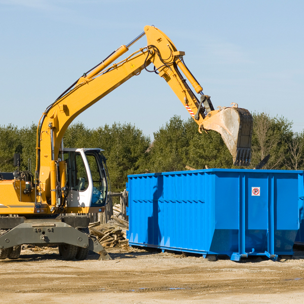 what are the rental fees for a residential dumpster in Bloomery